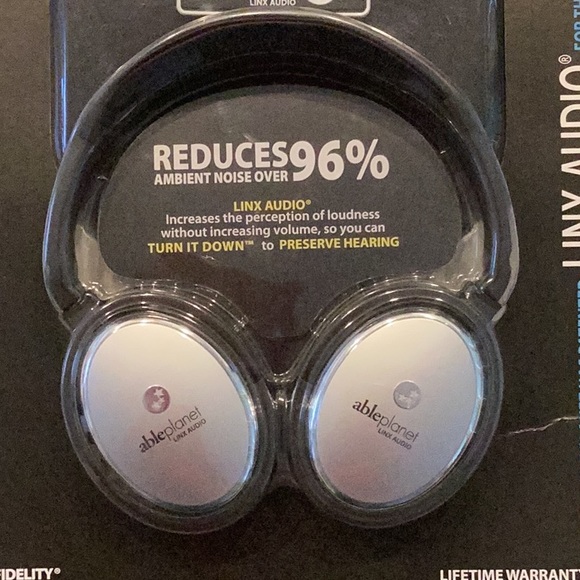 Headphones iPad iPod iPhone Linx Audio Smart Phone Airplane Noise Canceling New - Picture 2 of 10